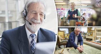Older people working