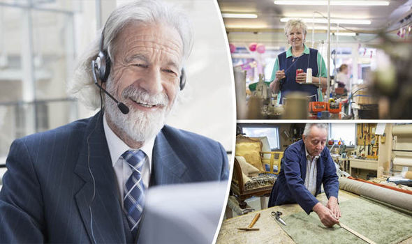 Older people working