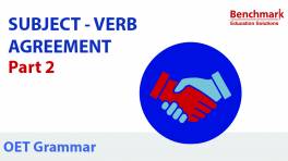 OET Writing Tips Subject Verb Agreement part 2