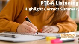 pte highlight correct summary