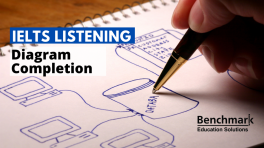 diagram labelling IELTS listening