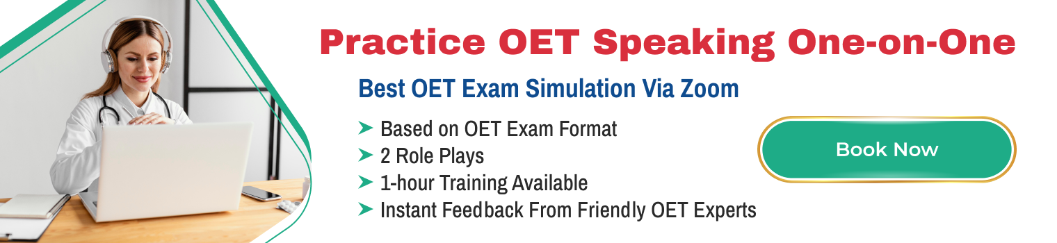 Practice OET Speaking One-on-One 