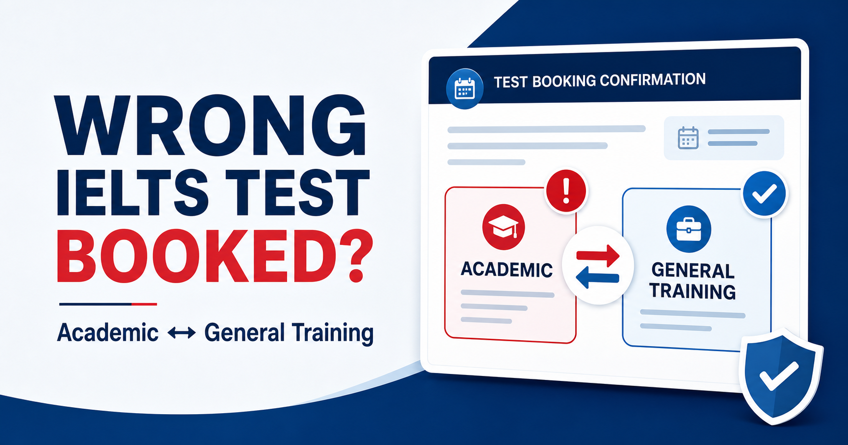 Change IELTS Academic or General Training